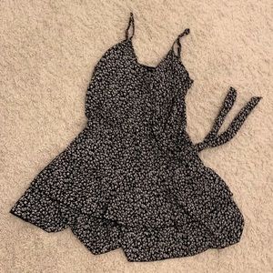 Black and White Flower Dress